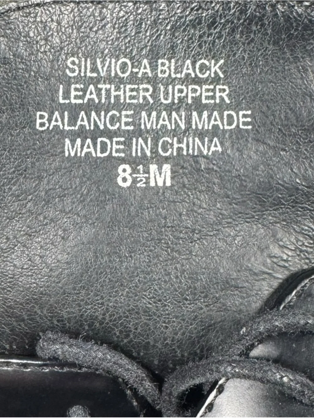 Via Spiga Silvio-A Black Leather Square Toe Dress Shoes 8.5M